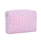 PVC Mahjong Bag Cosmetic Bag, Travel Toiletries Storage Bag: Wave / L