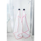 Hooded Terry Bath Towel | Pink Gingham