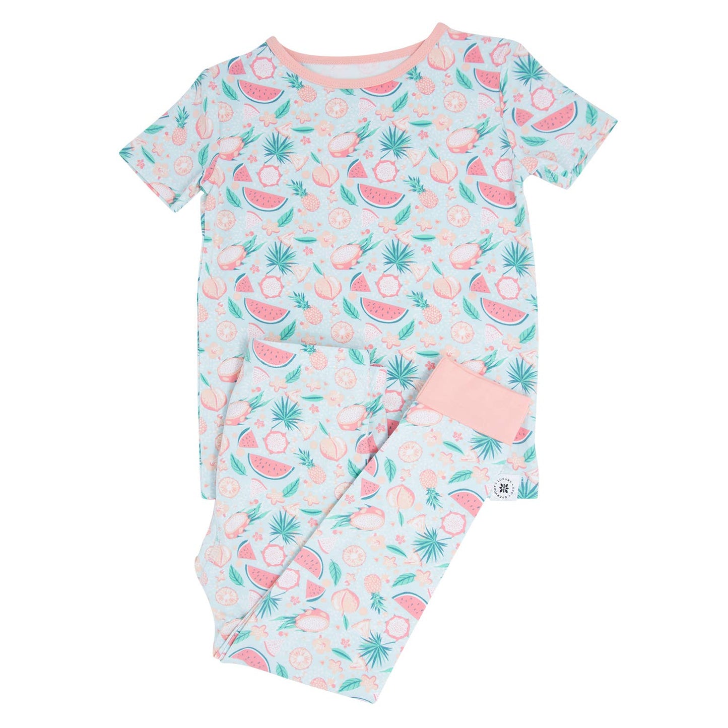 Big Kid Pajama S/S - Dragonfruit