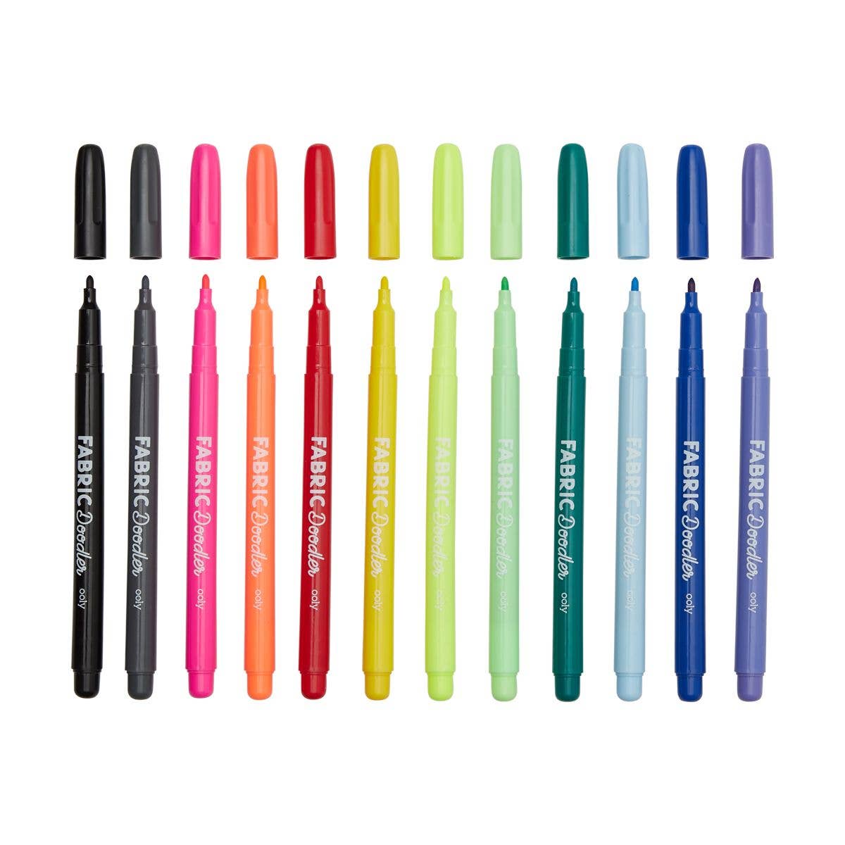 OOLY - Fabric Doodlers: Permanent Fabric Markers
