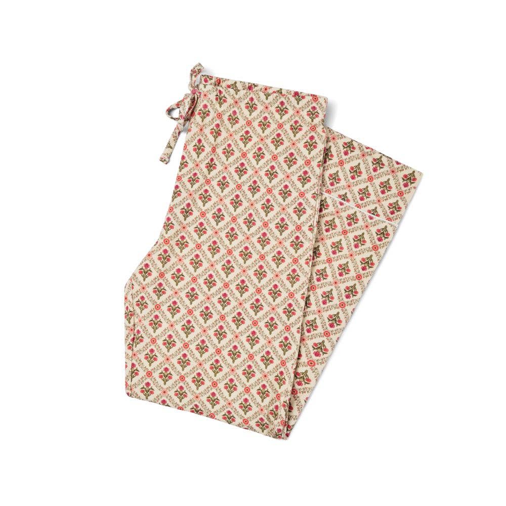 Holly Trellis Long Sleeve & Pants Bamboo Women's Pajama Set