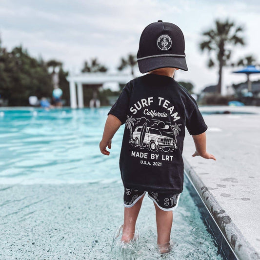 The Surf Team Tee: Black