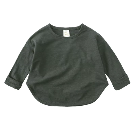 Long Sleeve Tee | Deep Charcoal