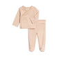 Riley 2 Piece Kimono Top and Pant Set - Clay Stripe