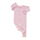 Sweet Bamboo - Pink Stripe Convertible Romper: Pink Stripe / Girl / 0-3 Months