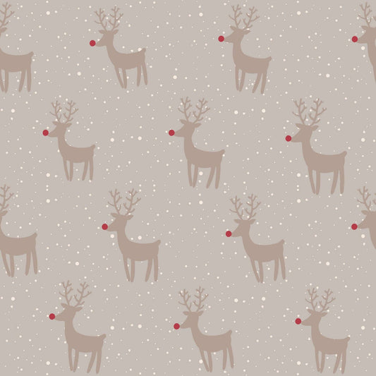 Big Kid Pajama - Rudolph Taupe