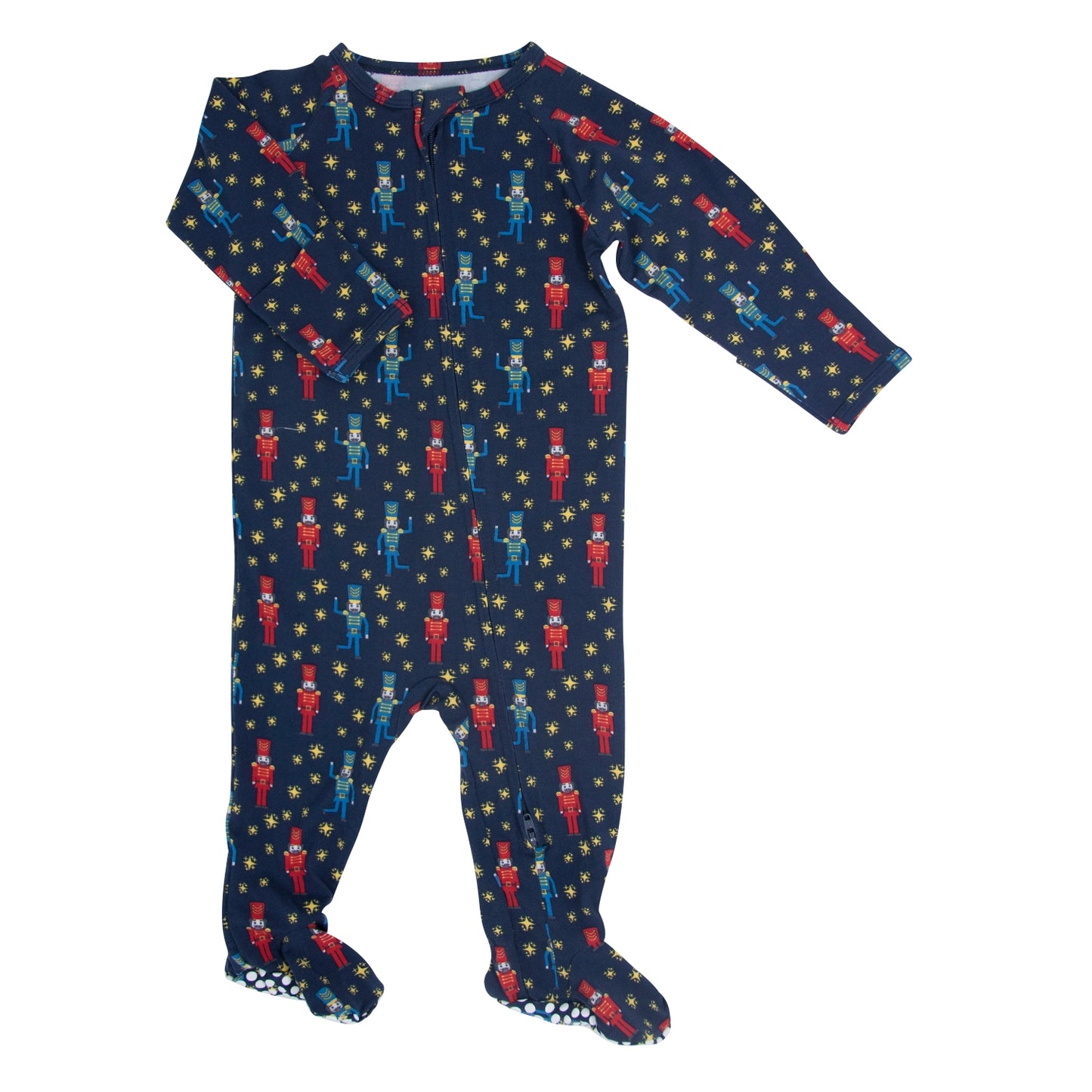 Zipper Footie - Nutcracker Navy