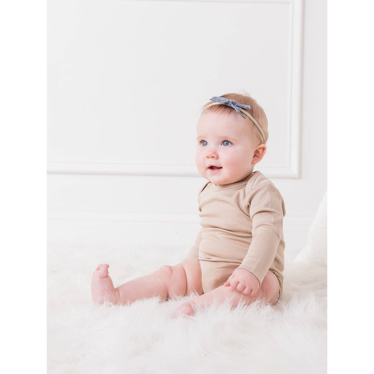 Classic Long Sleeve Bodysuit: White