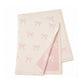 Viverano Organics - Sweet Bow - Organic Cotton Knit Baby Blanket: Sweet Pink / One Size