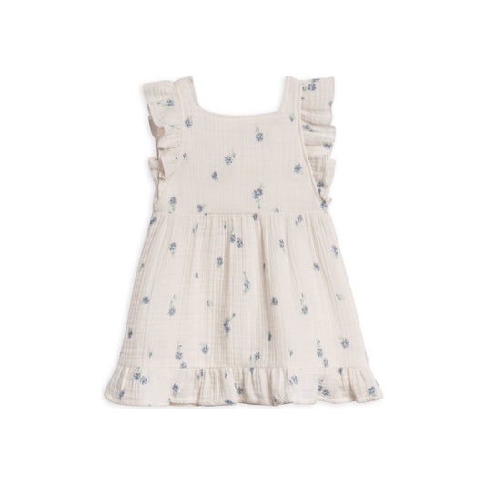 Organic Baby & Kids Jane Muslin Dress - Elena Floral / Lilla