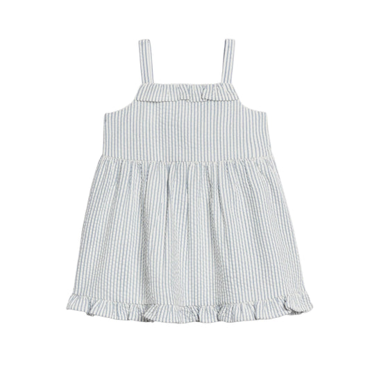 Juliette Seersucker Tank Dress - Shore Stripe / Sea