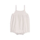Caspia Seersucker Bubble Romper - Coconut