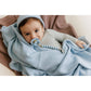 Bleu La La - 100% Organic Luxe Baby Blanket  : Sky Blue