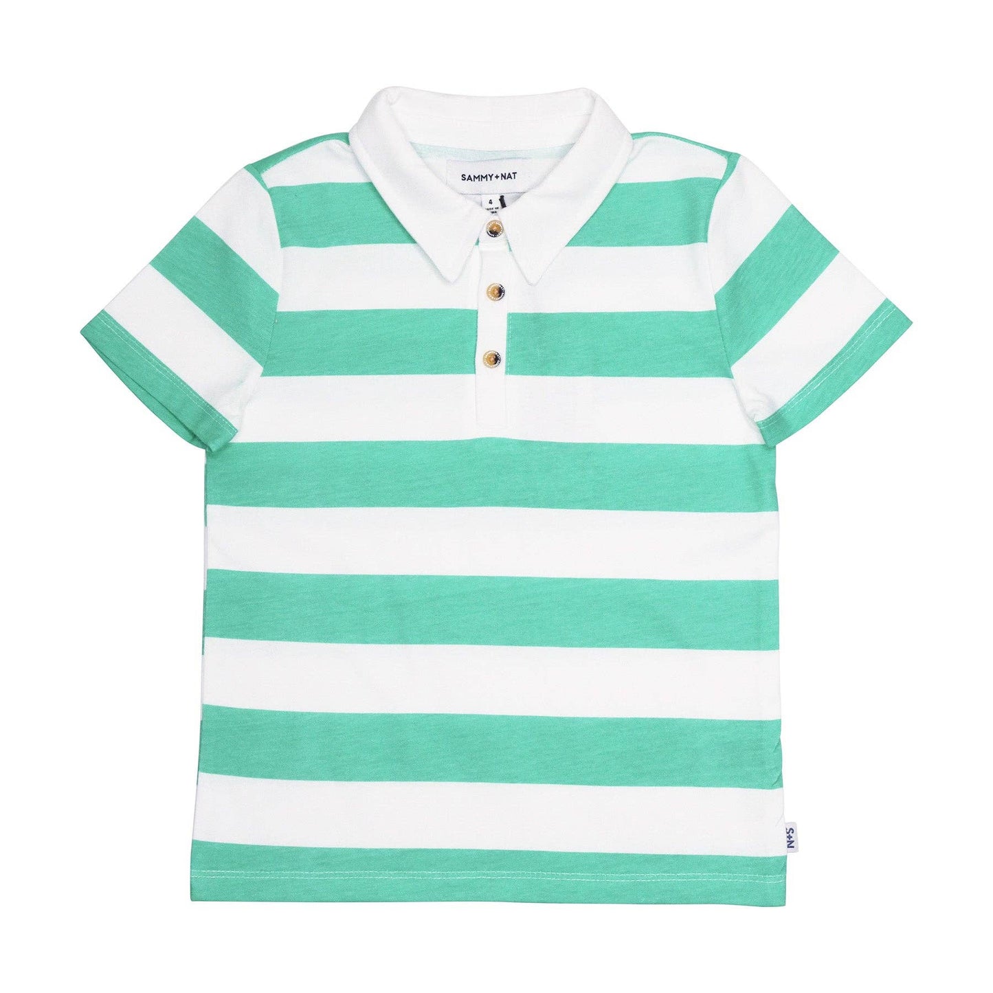 Andrew Polo in Marine Green Rugby Stripe