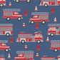 Convertible Romper -  Fire Trucks