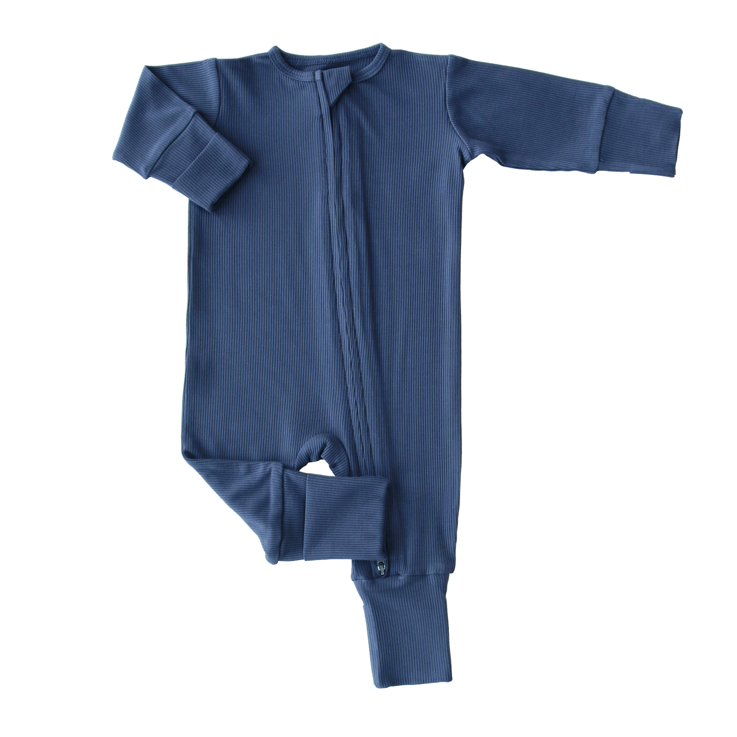 Navy Blue Rib Convertible Romper