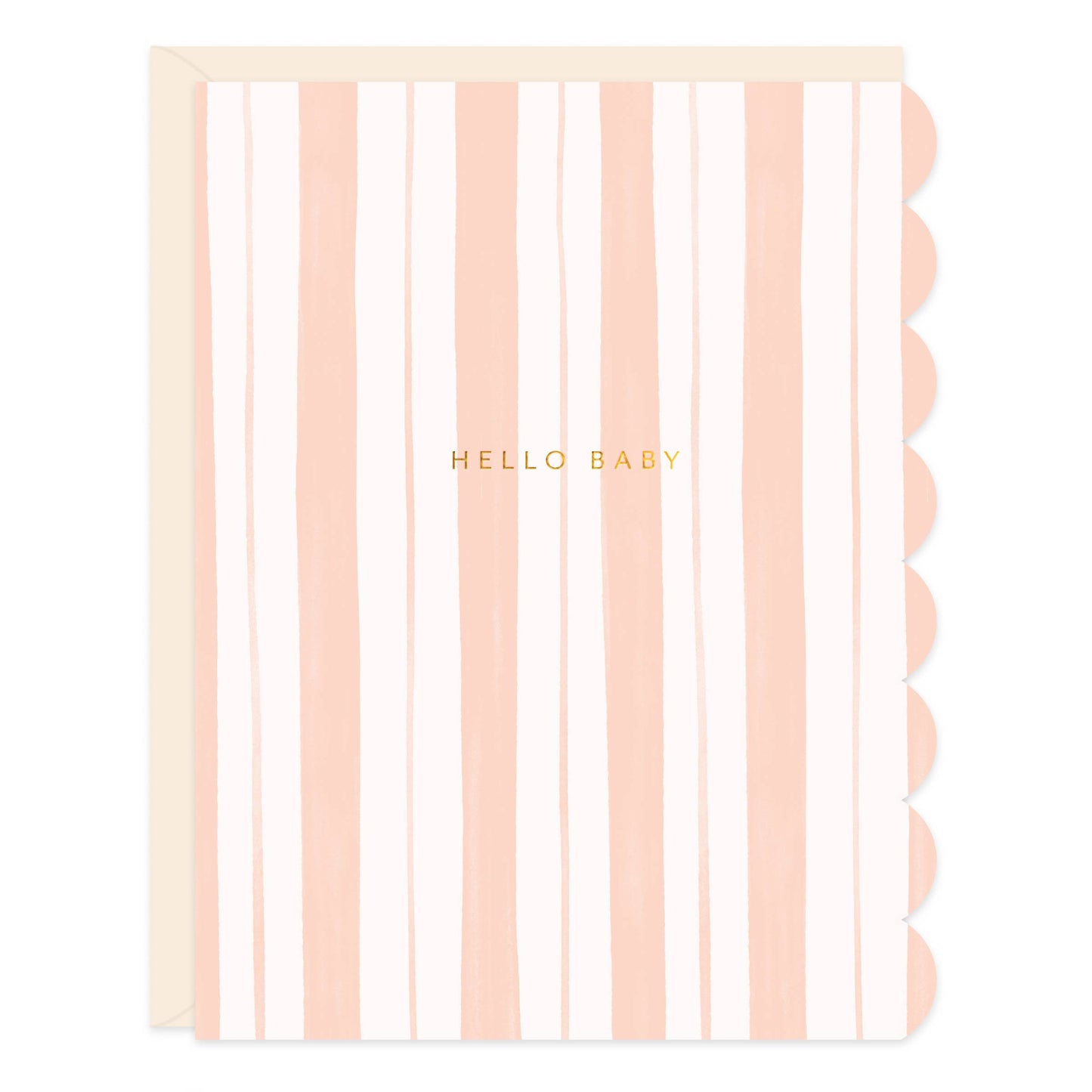 Baby Stripes Pink Card