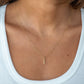 Bubble Diamond Initial Necklace - Small