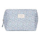 slate floral travel pouch