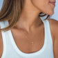 Bubble Diamond Initial Necklace - Small