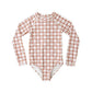 Delphine Rashguard One-Piece || Cherry Check