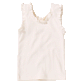 Joy Ruffle Rib Tank - Cream