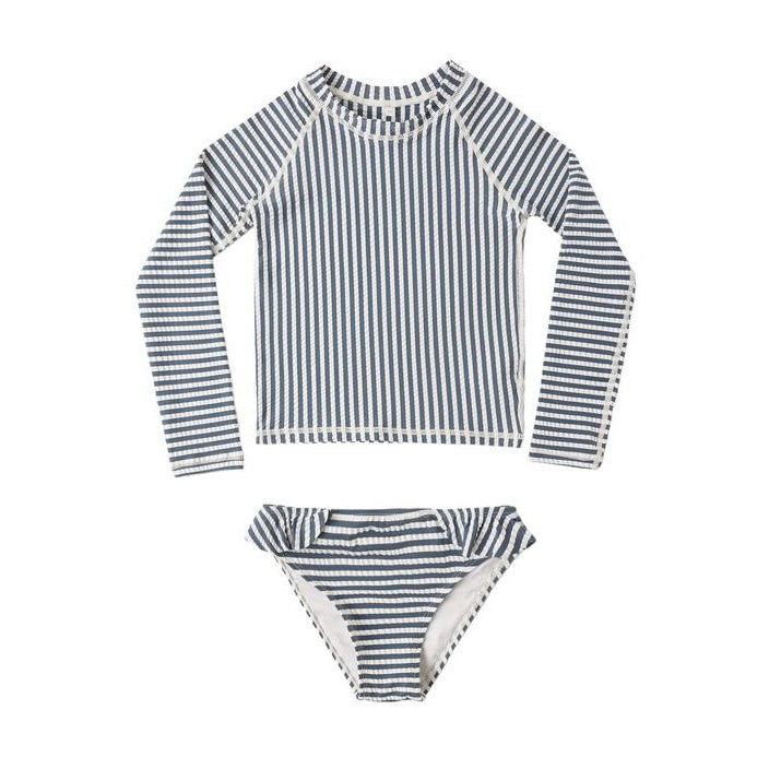 Maryn Rashguard Set || Navy Stripe