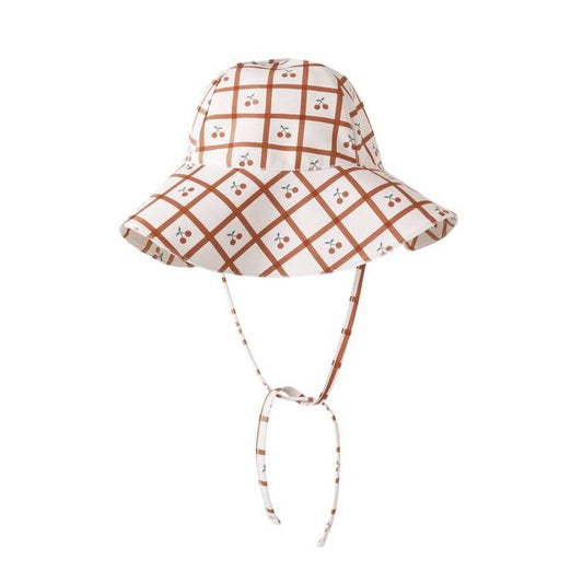 Floppy Swim Hat || Cherry Check