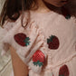 yvonne frill dress - strawberry