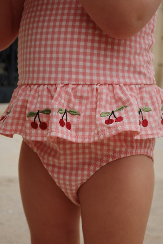 soline swimsuit - pink gingham