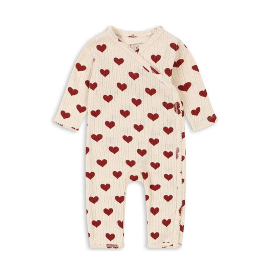 MINNIE NEWBORN ONESIE GOTS - AMOUR ROUGE