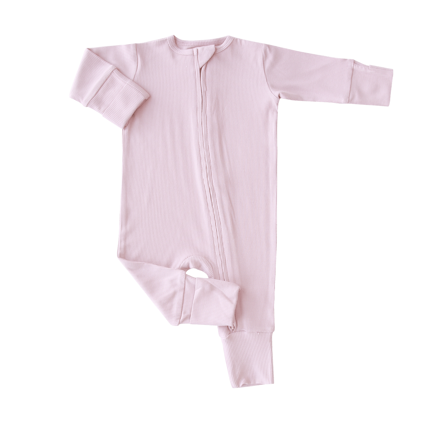 Perfect Pink Rib Convertible Romper Rompers sweetbambooclothing