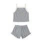 Evie Tank + Shortie Set || Ocean Stripe