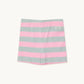 Stripes Biker Short - Pink/Warm Grey