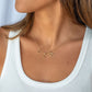 Bubble Diamond Initial Necklace - Small