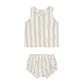 woven tank + short set || sky stripe