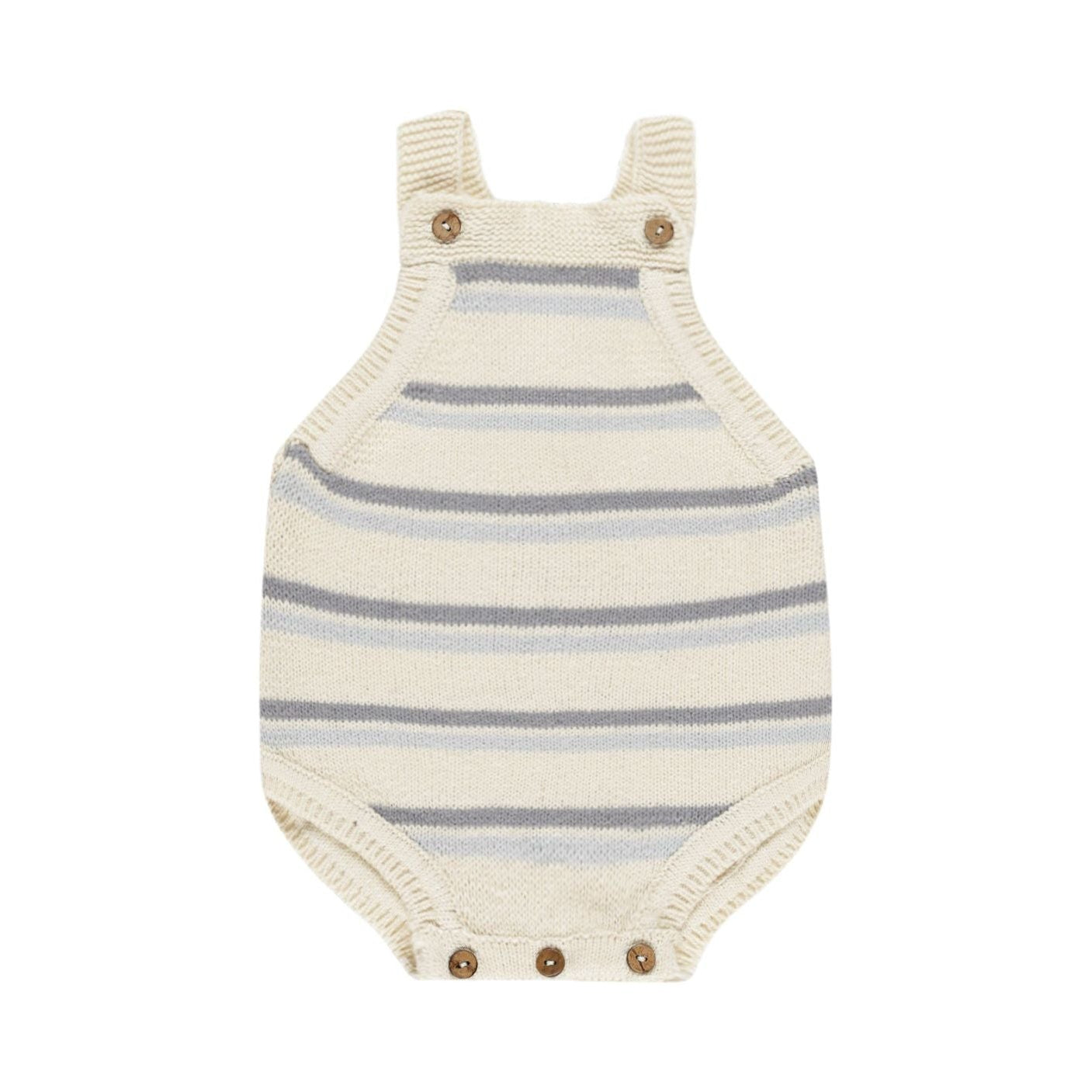 tatum romper || blue stripe