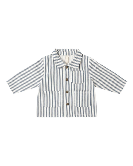 UTILITY JACKET || OCEAN PINSTRIPE