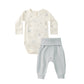 SIDE SNAP BODYSUIT + PANT SET || POLAR BEARS