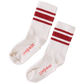 Scooter Tube Sock - White Red