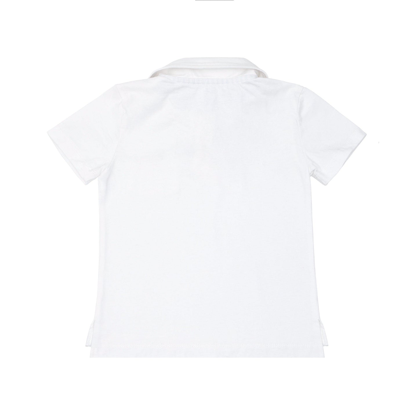 boys white cotton polo