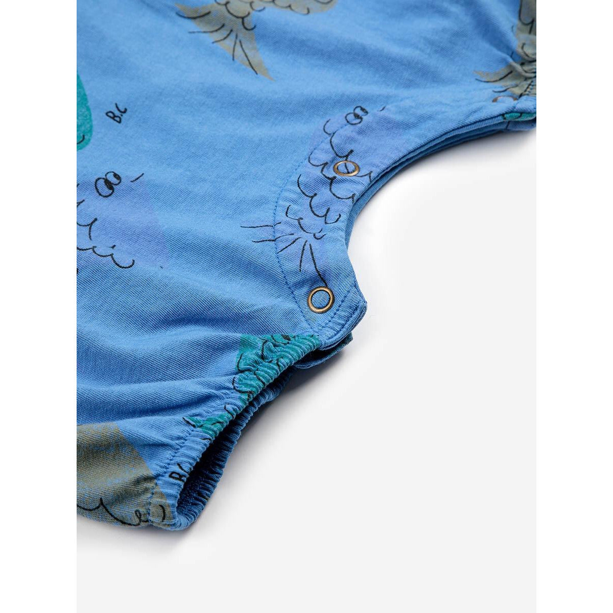 Multicolor Fish All Over Playsuit