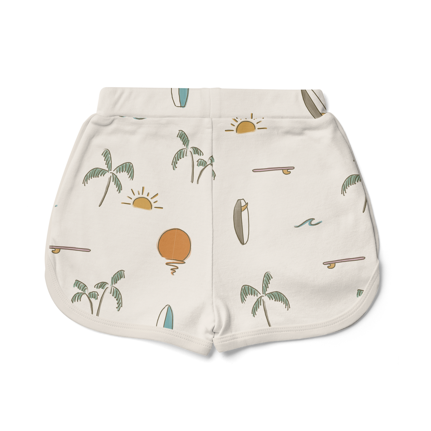 Viscose Bamboo + Organic Cotton Shorts - Surf's Up