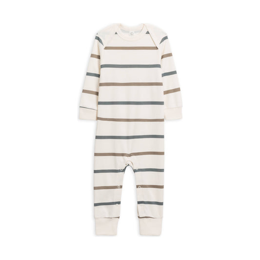 Aspen Romper - Max Stripe / Agave + Driftwood