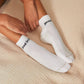 LUNYA - 3 Pack Organic Cotton Socks: Sincere White/Immersed Black / M/L