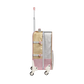 Logan Suitcase - Pink/Silver