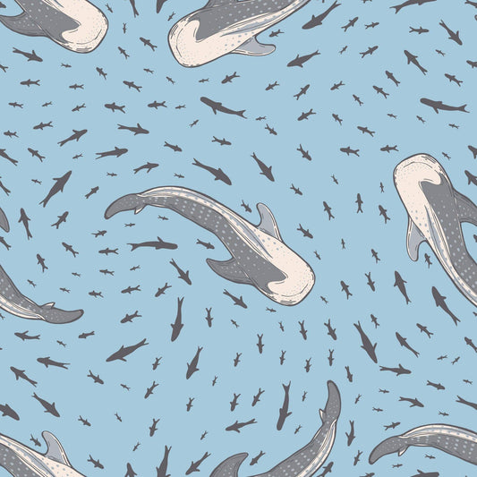Big Kid Pajama - Swirling Sharks
