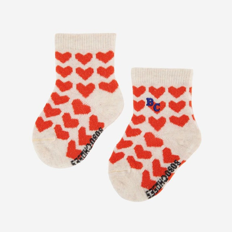 Hearts All Over Baby Socks