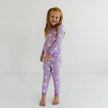 Sienna's Unicorns Two-Piece Bamboo Viscose Pajama Set