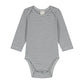 Baby L/S Onesie - Blue Grey/Cream